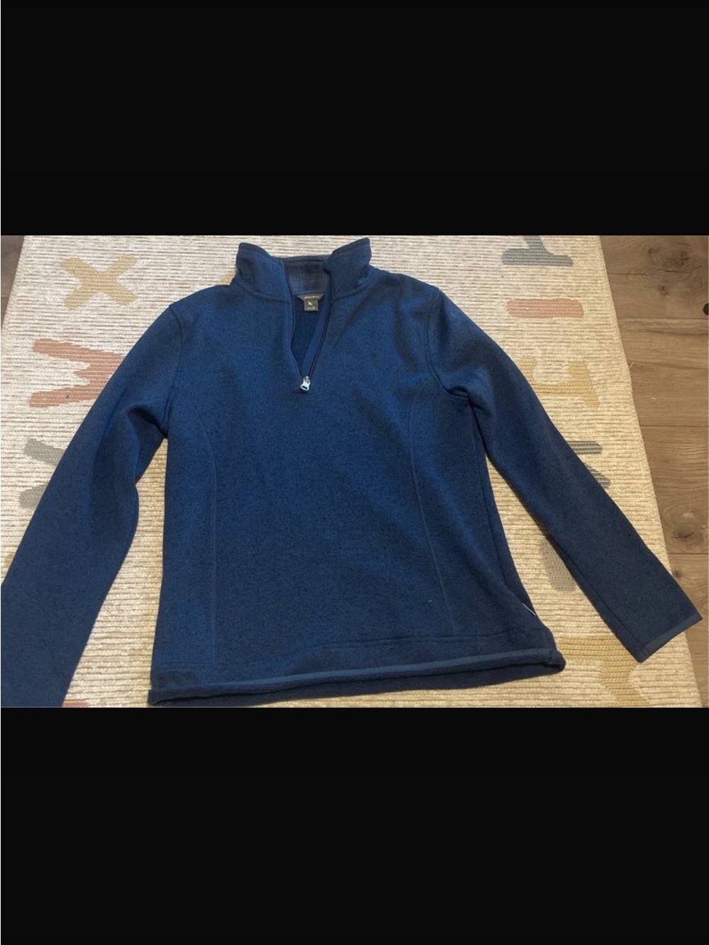 Eddie Bauer Navy Half-Zip Fleece Pullover